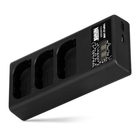 Newell CD-USB-C - ładowarka trzykanałowa CD-USB-C do akumulatorów LP-E6 do Canon