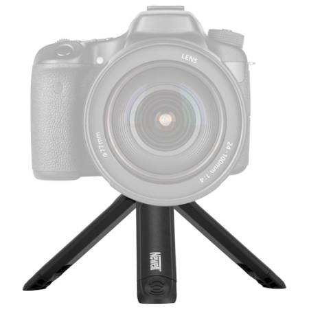 Newell M-Stand Mini Pro - 2w1, mini statyw i selfie stick (udźwig 1,5kg, 8-19cm) - przykład użycia