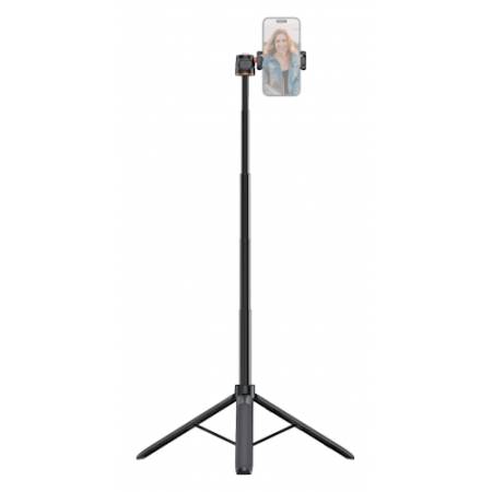 Newell M-Pod - 2w1, mini statyw i selfie stick (uchwyt do smartfona, 35-140cm, udźwig 1,5kg) - przykład użycia