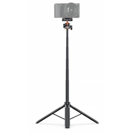 Newell M-Pod - 2w1, mini statyw i selfie stick (uchwyt do smartfona, 35-140cm, udźwig 1,5kg) - przykład użycia