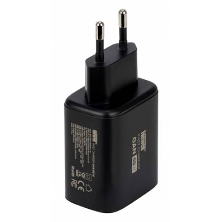 Newell NL5274 - ładowarka sieciowa GaN 65W, 2x USB-C, USB-A - bok ładowarki