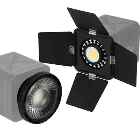 Newell NL5277 - zestaw, wrota + soczewka skupiająca do lampy Tara, Mini Bowens - przykład użycia