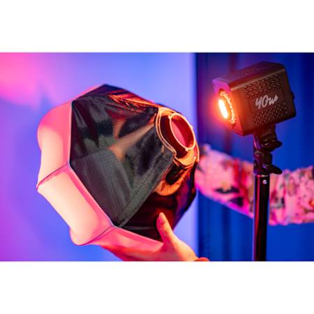 Newell NL5279 - oktagonalny softbox lantern 30cm do lampy Tara, Mini Bowens - przykład użycia