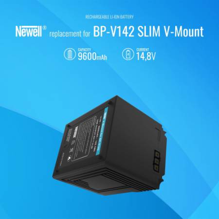 Newell BP-V142 SLIM - akumulator V-Mount, 9600mAh, 14.8V, 142Wh
