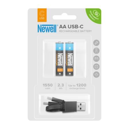 Newell AA USB-C - akumulator 1550 mAh, 2 szt., blister
