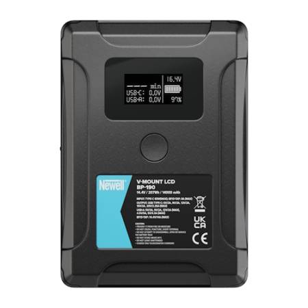 Newell BP-190 LCD - akumulator V-Mount, 14000mAh, 207Wh, D-tap, USB-C, USB-A