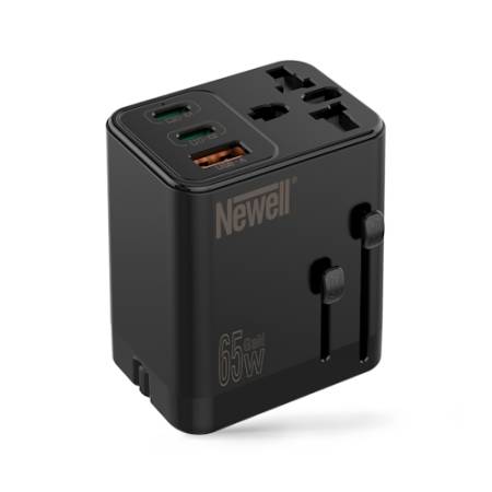 Newell GaN travel adapter - adapter, wszechstronna ładowarka sieciowa, 65W