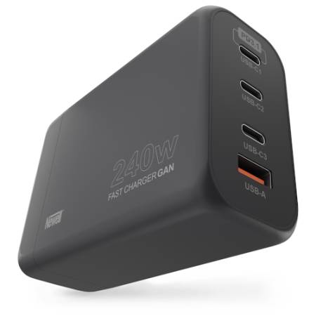 Newell GaN 240 W - ładowarka sieciowa, 1 x USB-A, 3 x USB-C, 240W_1
