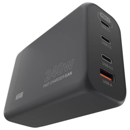 Newell GaN 240 W - ładowarka sieciowa, 1 x USB-A, 3 x USB-C, 240W_2
