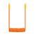 Newell NL5360 - przewód spiralny, silikonowy kabel USB-C, 100W, USB 2.0, do 480Mbps (150cm, pomarańczowo-żółty)