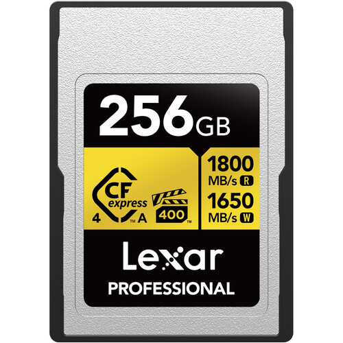 Lexar Professional GOLD CFexpress 4.0 Type A - karta pamięci 256GB, R1800/W1650