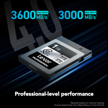 Lexar Professional CFexpress 4.0 Type B Silver - karta pamięci 1TB (R3600/W3000, PCIe 4.0)