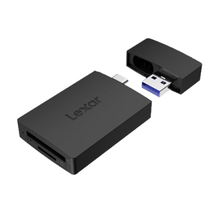 Lexar LRW360U-BNBNG - czytnik kart pamięci USB 3.2 (SD, microSD, do 255MB/s)