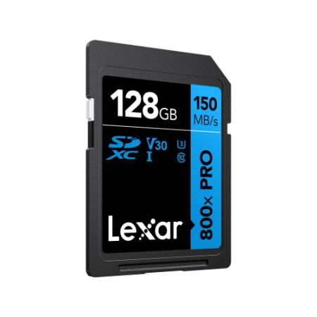 Lexar High-Performance 800x PRO SDHC/SDXC Blue - karta pamięci SDXC, 128GB (UHS-I, U3, V30, R150/W45)