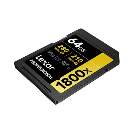 Lexar Professional 1800x SDXC U3 (V60) UHS-II - karta pamięci 64GB, R270/W180