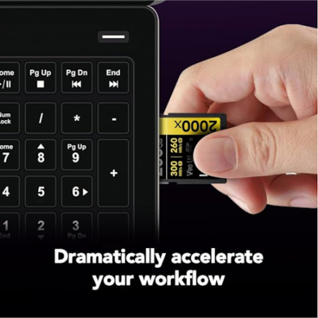 Lexar Professional 2000x SDXC UHS-II Gold - karta pamięci SDXC, 256GB (U3, V90, R300/W260)