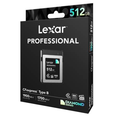 Lexar Professional CFexpress Typ B Pro Diamond (VPG400) - karta pamięci 512GB, R1900/W1700