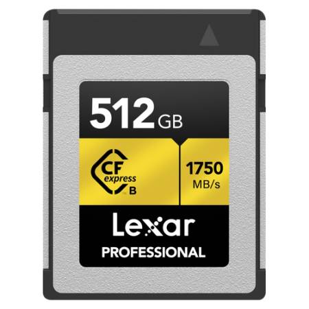 Lexar Professional CFexpress Type B GOLD - karta pamięci 512GB, R1750/W1500