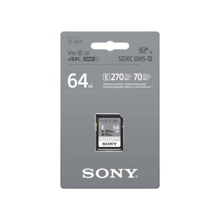 Sony SF-E64 - karta pamięci SDXC 64GB UHS-II U3 V30 R270/W70