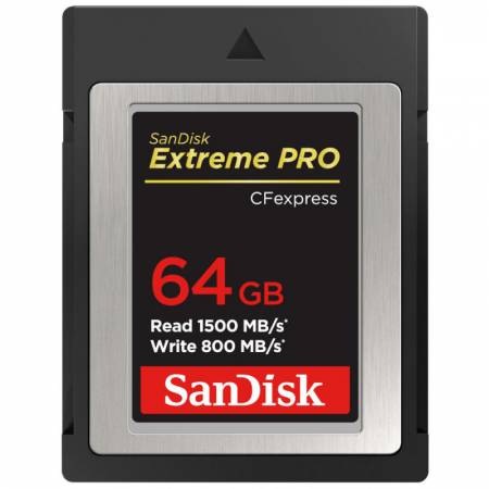SanDisk SDCFE-064G-GN4NN - karta Extreme Pro CFexpress 64GB, 1500Mb/s