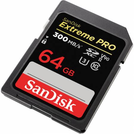 SanDisk SDSDXDK-064G-GN4IN - karta EXTREME PRO SDXC 64GB 300MB/s V90 UHS-II