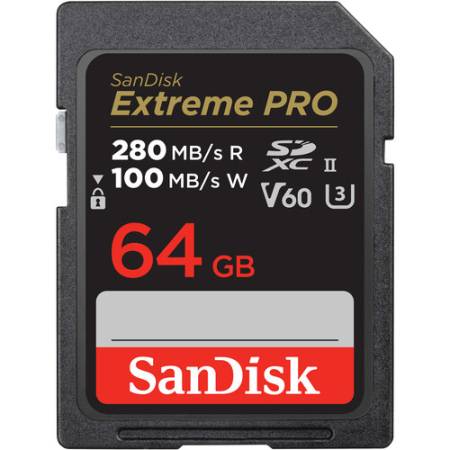 SanDisk SDSDXEP-064G-GN4IN - karta Extreme PRO SDXC 64GB V60 UHS-II R280/W100