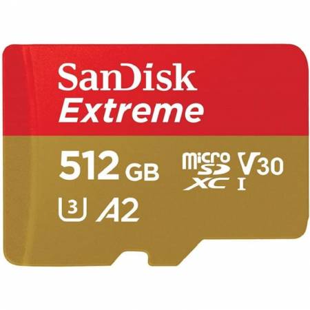 SanDisk SDSQXAV-512G-GN6MA - karta Extreme microSDXC 512GB, V30, UHS-I, R190/W130