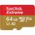 SanDisk SDSQXAH-064G-GN6MA - karta Extreme microSDXC 64GB, V30, UHS-I, R170/W80