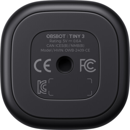Obsbot Tiny 3 - kamera PTZ (śledzenie AI, live streaming, zoom cyfrowy 4x, 4K, 1080p@120fp)