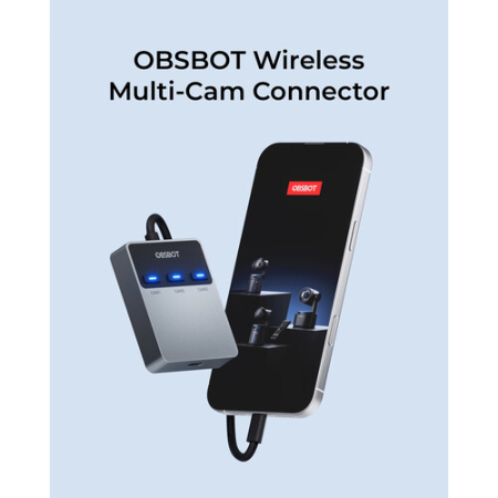 Obsbot OWB-2412-CC - adapter USB-C do bezprzewodowej obsługi 3 kamer Tail 2 / Tail Air jednocześnie - funkcje