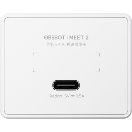 Obsbot Meet 2 - kamera PTZ (śledzenie AI, live streaming, zoom cyfrowy 4x, 4K@30fps, 1080p@60fps, Cloud White)
