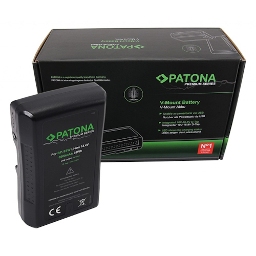 PATONA 1265 Premium - zamiennik, akumulator V-Mount do Sony BP95WS/DSR 250P/600P/650P/652P (95Wh)