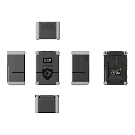 PATONA 13855 Protect - zamiennik, akumulator V-Mount do kamer Sony (V99-PD100, 99Wh, D-Tap, USB-C, USB-A, 2x DC-out, wyświetlacz OLED)