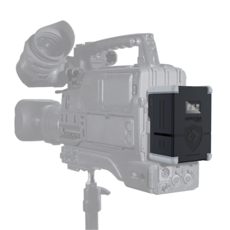 PATONA 13875 Protect - zamiennik, akumulator V-Mount do kamer Sony (V200-PD100, 198Wh, D-Tap, USB-C, USB-A, 2x DC-out, OLED) - przykład użycia
