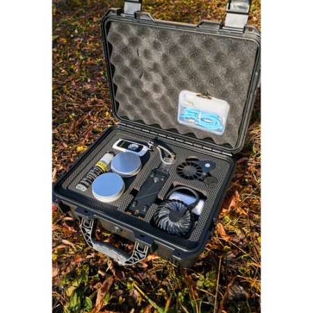 PATONA 4270 Fog Master Pro Set - przenośny generator, przetwornica dymu z zestawem akcesoriów i walizką - zawartość