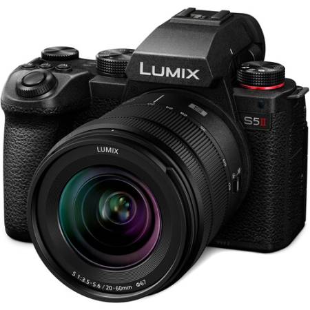 Panasonic Lumix S5II + S-R2060 - zestaw, pełnoklatkowy aparat bezlusterkowy z obiektywem, DC-S5M2K