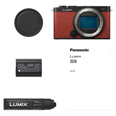 Panasonic LUMIX S9 - pełnoklatkowy aparat bezlusterkowy, czerwony, DC-S9E-R_4