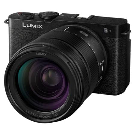 Panasonic LUMIX S9 + S-R28200E - zestaw, pełnoklatkowy aparat bezlusterkowy, czarny z obiektywem S 28-200mm f/4-7.1 MACR