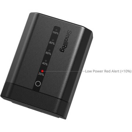 SmallRig 5297 - zamiennik, akumulator Sony NP-FZ100 (USB-C, wskaźnik LED, 2600mAh) - detale