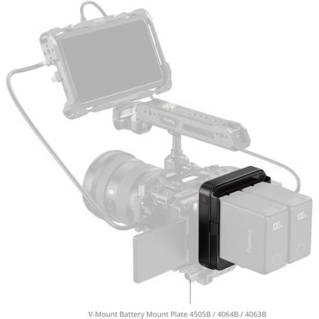 SmallRig 5536 - adapter / płytka montażowa do akumulatorów NP-F (UPS) - przykład użycia