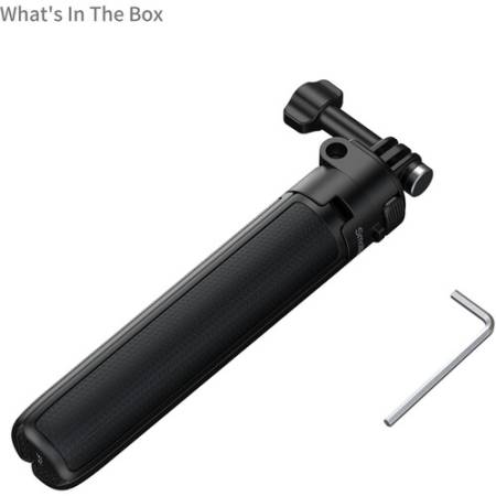 SmallRig 5725 - 2w1, selfie stick i mini statyw do kamer sportowych (udźwig 0.5kg, 18-52cm) - zawartość