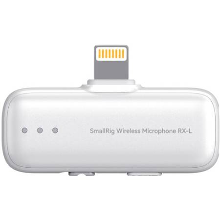 SmallRig 5784 S70RX-L - bezprzewodowy odbiornik do mikrofonu (Lightning, 2.4 GHz, 24-bit, 4kHz, biały)