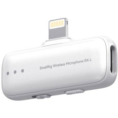 SmallRig 5784 S70RX-L - bezprzewodowy odbiornik do mikrofonu (Lightning, 2.4 GHz, 24-bit, 4kHz, biały)