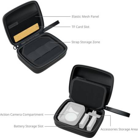 SmallRig 5917 - etui/case/futerał/torba + karabińczyk do kamer sportowych - detale