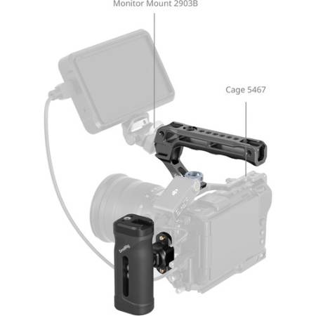 SmallRig 5949 - zestaw, uchwyt boczny z zaciskiem i szyną NATO + uchwyt górny ARRI 3/8