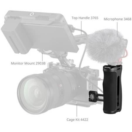 SmallRig 5950 - dwustronny uchwyt boczny do klatki operatorskiej, mocowanie na śruby 1/4