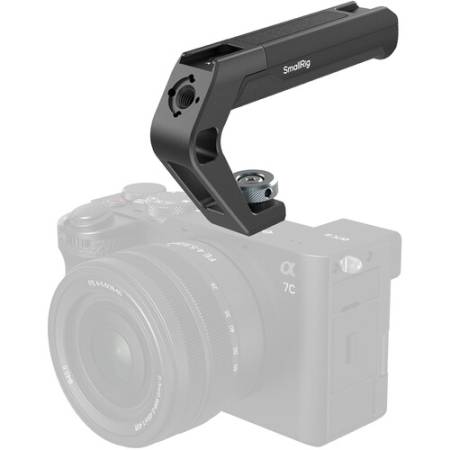 SmallRig 5976 - uchwyt górny do klatki operatorskiej, 2x zimna stopka, udźwig 10kg - przykład użycia