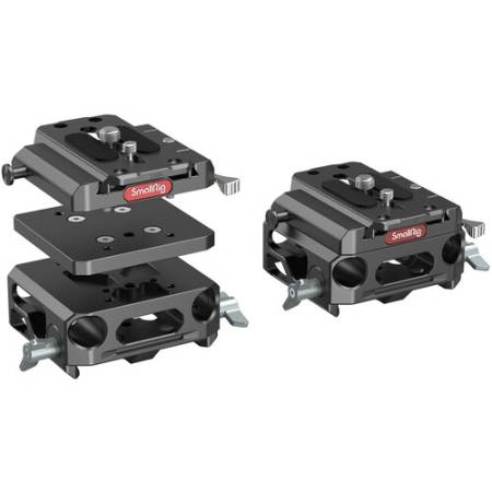 SmallRig 3067 - lekka magnezowa szybkozłączka z podwójnym uchwytem na pręty 15mm_4