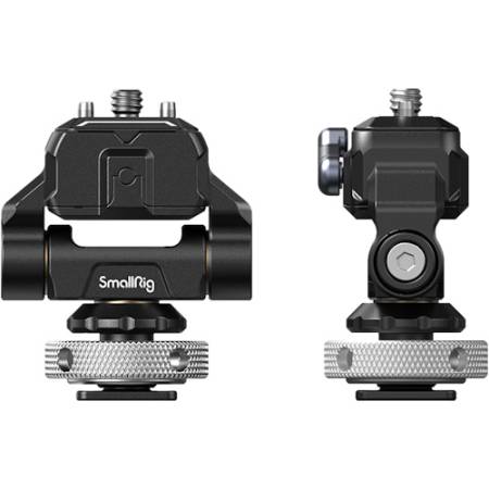 Blokuje się za pomocą zimnej stopki na jednym końcu i mocuje do monitora za pomocą unikalnej płytki szybkiego zwalniania SmallRig na drugim końcu. Obraca się o 360° i pochyla o 170°, dzięki czemu zatrzymuje się pod dowolnym kątem. 3514 ma dynami