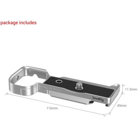 SmallRig 3524 - przedłużenie uchwytu do Sony ZV-E10, srebrneSmallRig 3524 - przedłużenie uchwytu do Sony ZV-E10, srebrne